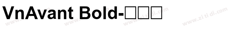 VnAvant Bold字体转换